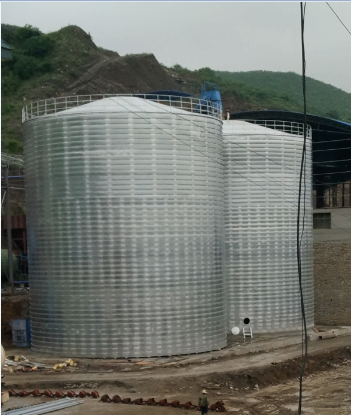 铜川粮食钢板仓的安装全过程不用热焊接